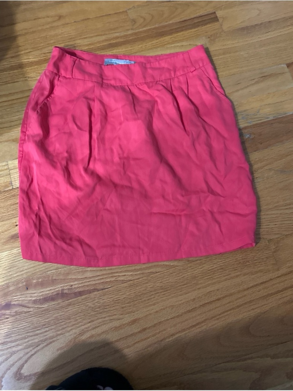 Forever 21 Coral Pink Pleated Mini Skirt